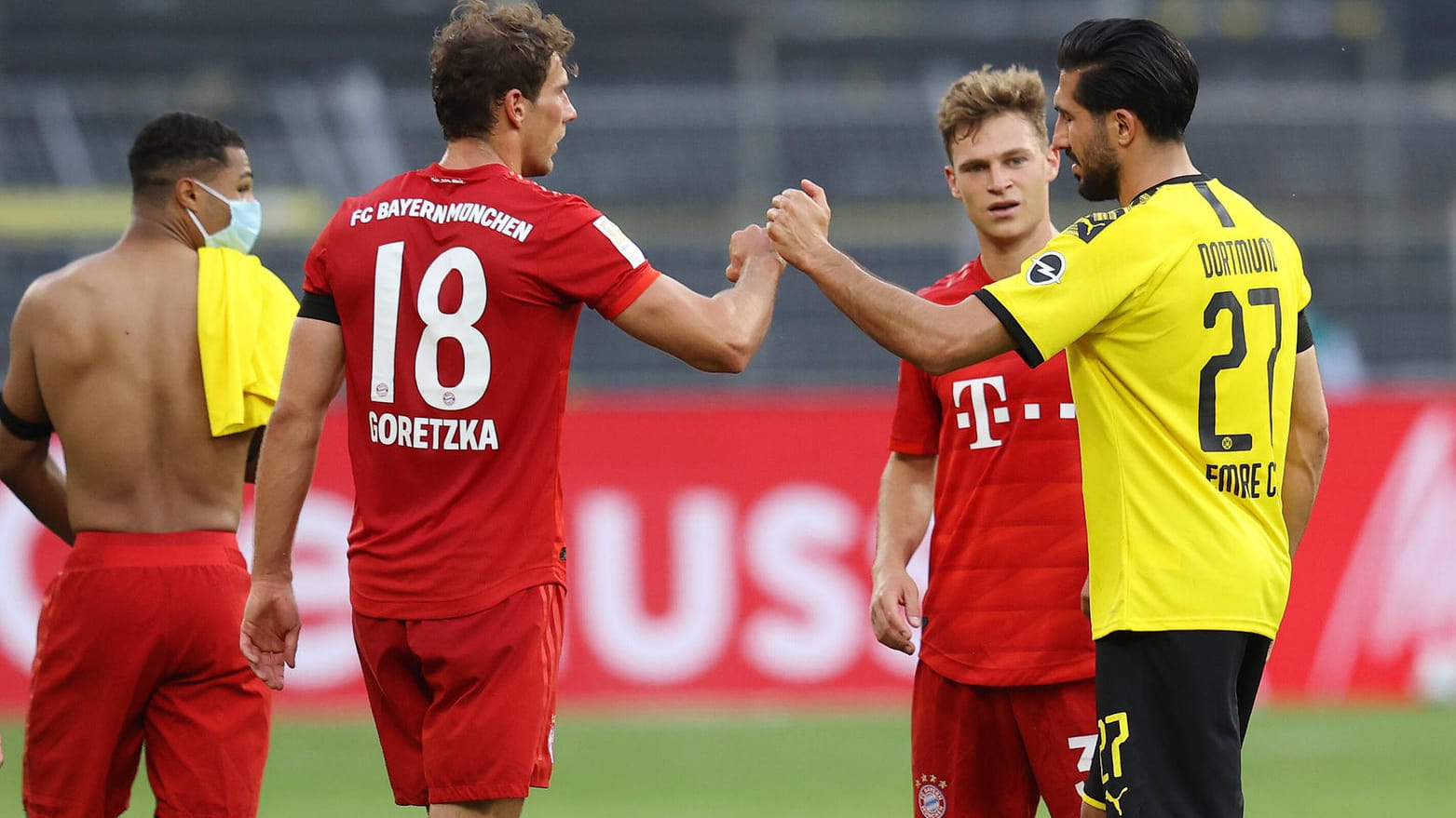 Leon Goretzka, Joshua Kimmich und Emre Can treffen am Mittwoch aufeinander.