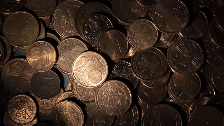 Kleinstgeld (Symbolbild): Ein- und Zwei-Cent-Münzen werden in einigen EU-Ländern kaum gebraucht.