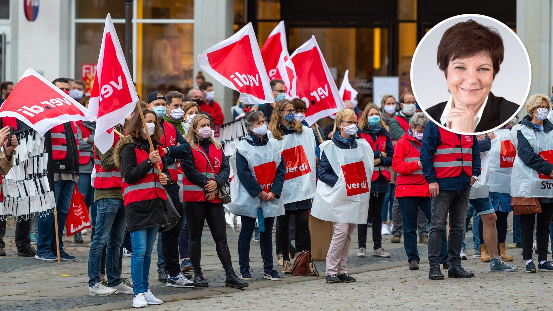 Beschäftigte des öffentlichen Dienstes streiken (Symbolbild): Die Warnstreiks kommen zur falschen Zeit.