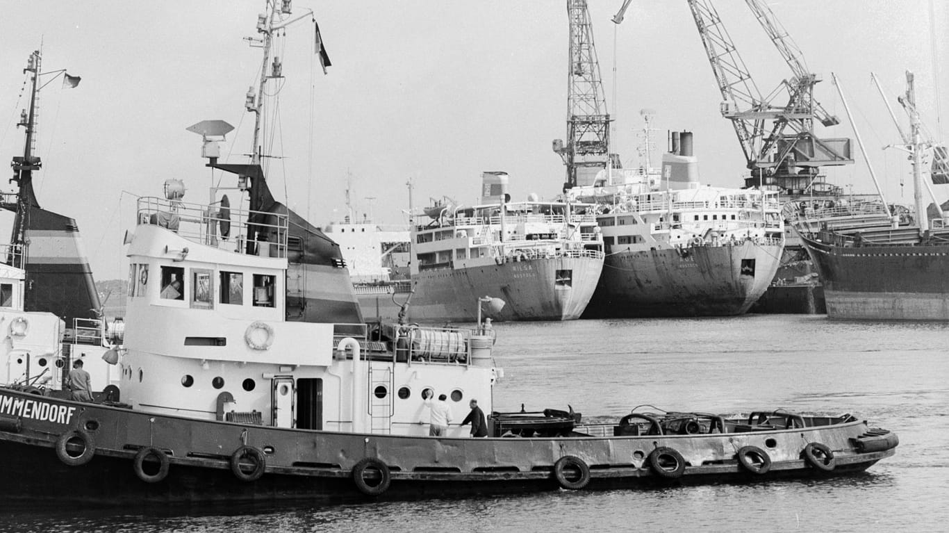 Hafen Rostock: Die Deutsche Seereederei war ein staatseigener Betrieb zu DDR-Zeiten.