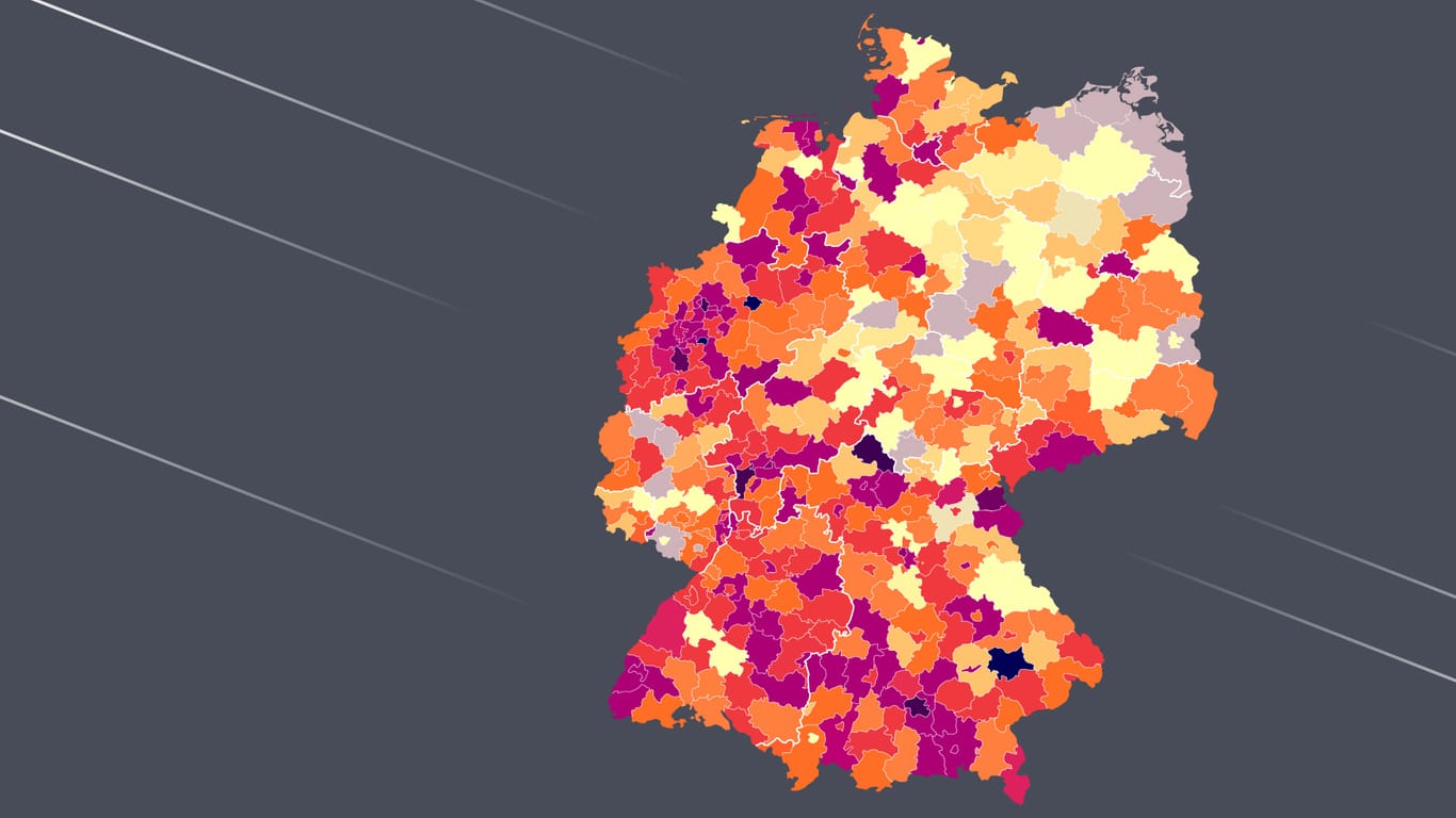 Corona-Katastrophe in München und Berlin? Der Blick auf die Landkreise zeigt, wie es um die deutschen Großstädte steht.