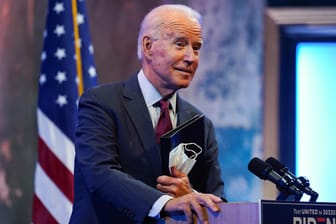 Joe Biden bei einer Rede: Der Demokrat hat kurz vor dem TV-Duell seine Steuererklärung veröffentlicht.
