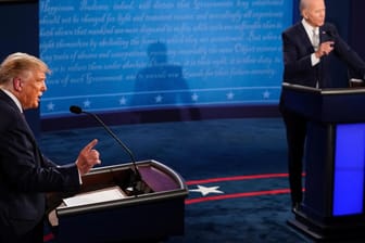 Donald Trump und Joe Biden: Streit und persönliche Angriffe prägten das erste TV-Duell.