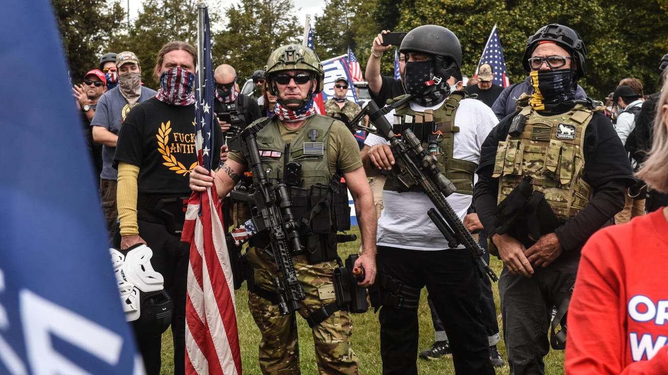 Portland, Oregon, USA: Bei den Black Lives Matter-Protesten sorgten die rechten "Proud Boys" für Gegendemonstrationen und gewalttätige Auseinandersetzungen.