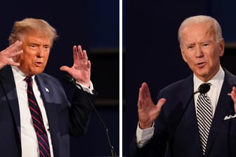 Trump und Biden beim TV-Duell: "Es ist schwer, mit diesem Clown auf den Punkt zu kommen."