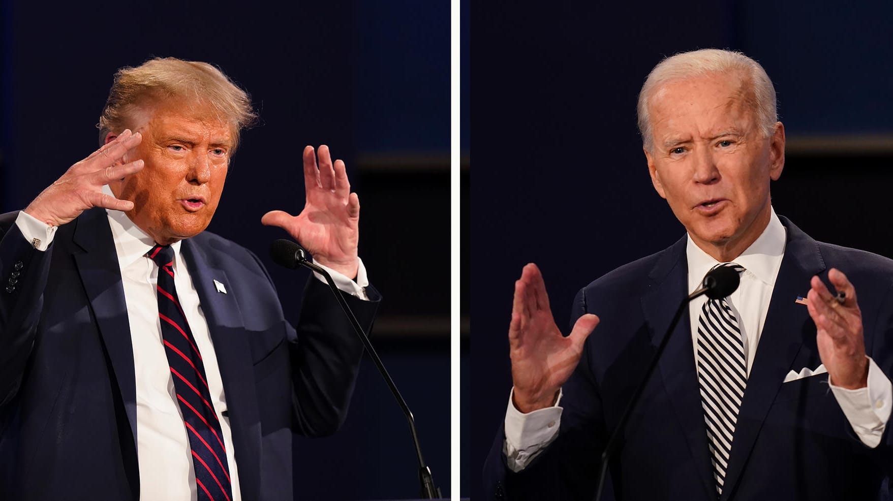 Trump und Biden beim TV-Duell: "Es ist schwer, mit diesem Clown auf den Punkt zu kommen."