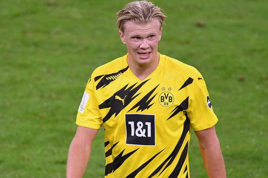 Erling Haaland: Der Norweger hätte im Supercup mehrmals erfolgreich sein können.
