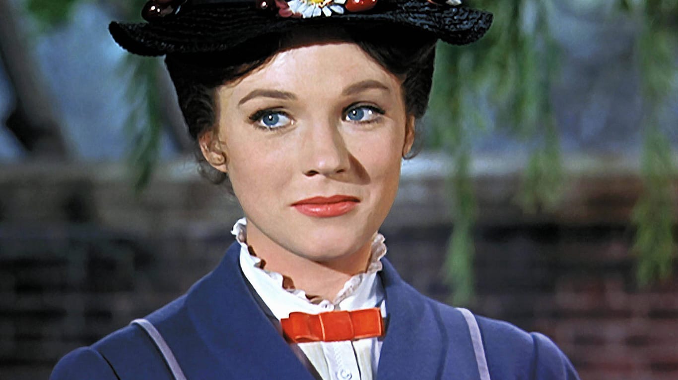 Julie Andrews: 1964 spielte sie die Rolle der Mary Poppins.