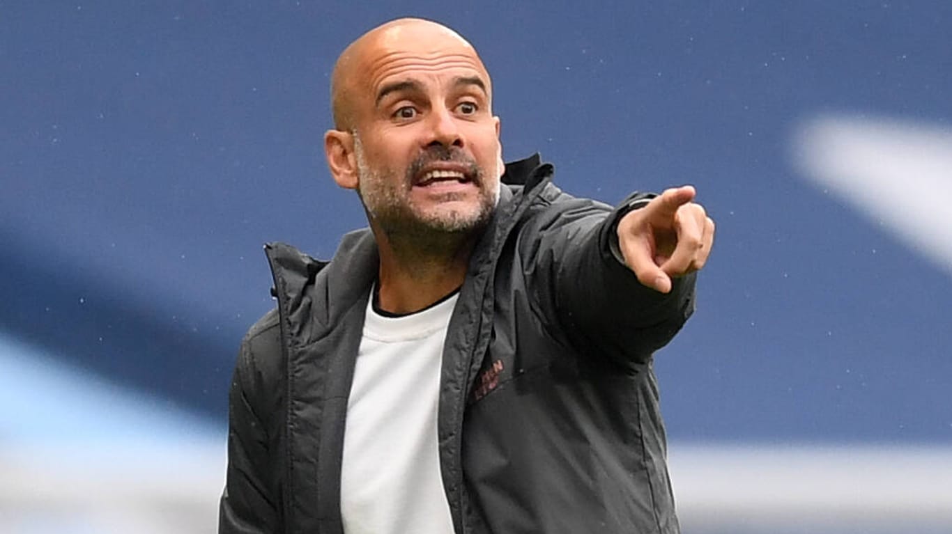Pep Guardiola: Der City-Trainer könnte mit seinem Team auf die Bayern treffen.