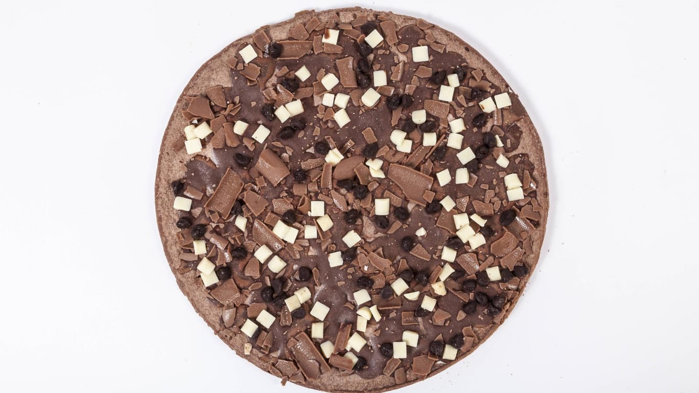Eine Schokoladenpizza: Dr. Oetker nahm das Produkt 2019 nach zwei Jahren wieder aus dem Sortiment.