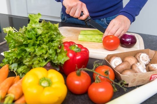 Bei Vegetariern kommt viel Gemüse auf den Tisch.