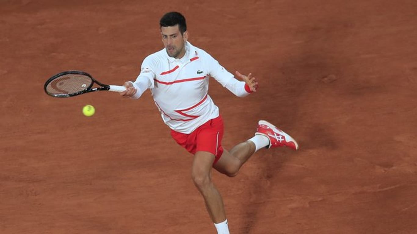 Novak Djokovic erreichte bei den French Open die dritte Runde.