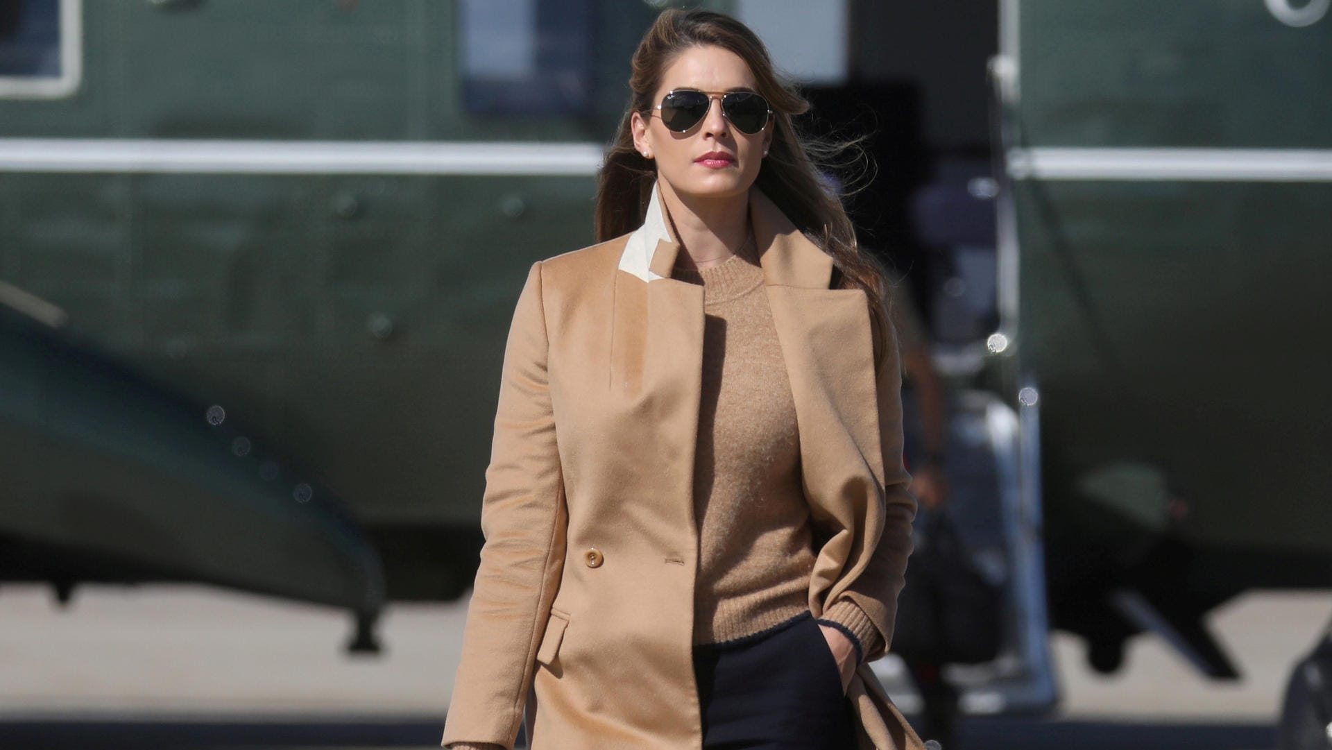 Hope Hicks: Viele Reisen mit Präsident Trump.