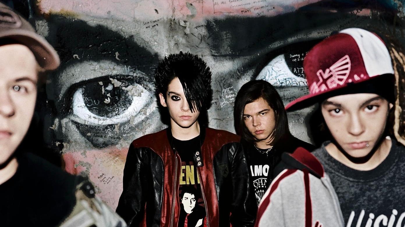 Tokio Hotel damals (v.l.): Gustav Schäfer, Bill Kaulitz, Georg Listing und Tom Kaulitz.