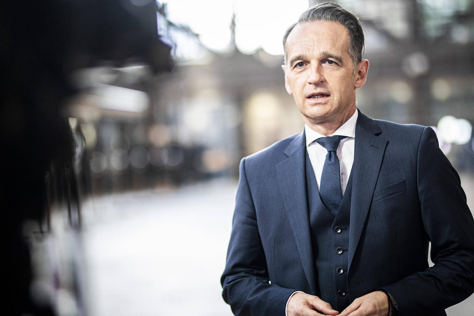 Heiko Maas bei einem Pressestatement in Brüssel: Der Außenminister fordert eine Stärkung einer gemeinsamen EU-Außenpolitik.