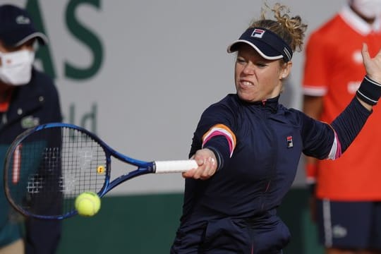 Laura Siegemund in Aktion.