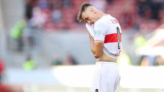 Hat einen Anruf des österreichischen Nationaltrainers verpasst: Sasa Kalajdzic vom VfB Stuttgart. Hat einen Anruf des österreichischen Nationaltrainers verpasst: Sasa Kalajdzic vom VfB Stuttgart.