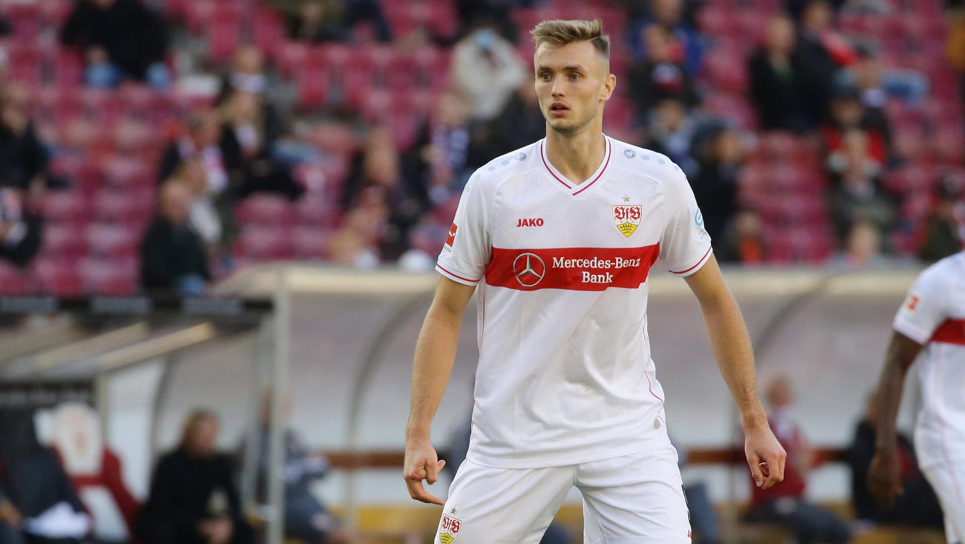 Sasa Kalajdzic: Der Angreifer des VfB Stuttgart hat einen Anruf von Franco Foda verpasst. Sasa Kalajdzic: Der Angreifer des VfB Stuttgart hat einen Anruf von Franco Foda verpasst.