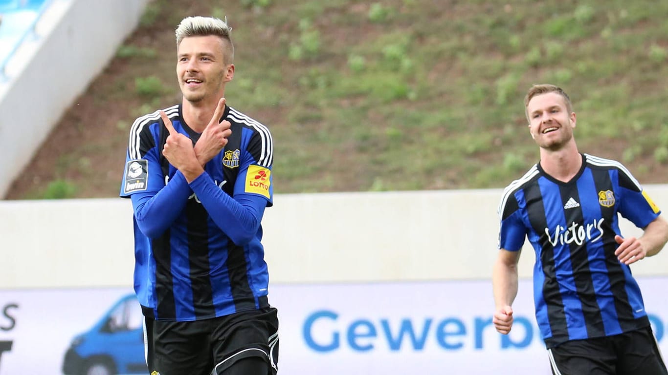 Maurice Deville: Der Neuzugang hat für den 1. FC Saarbrücken gegen den Halleschen FC getroffen.