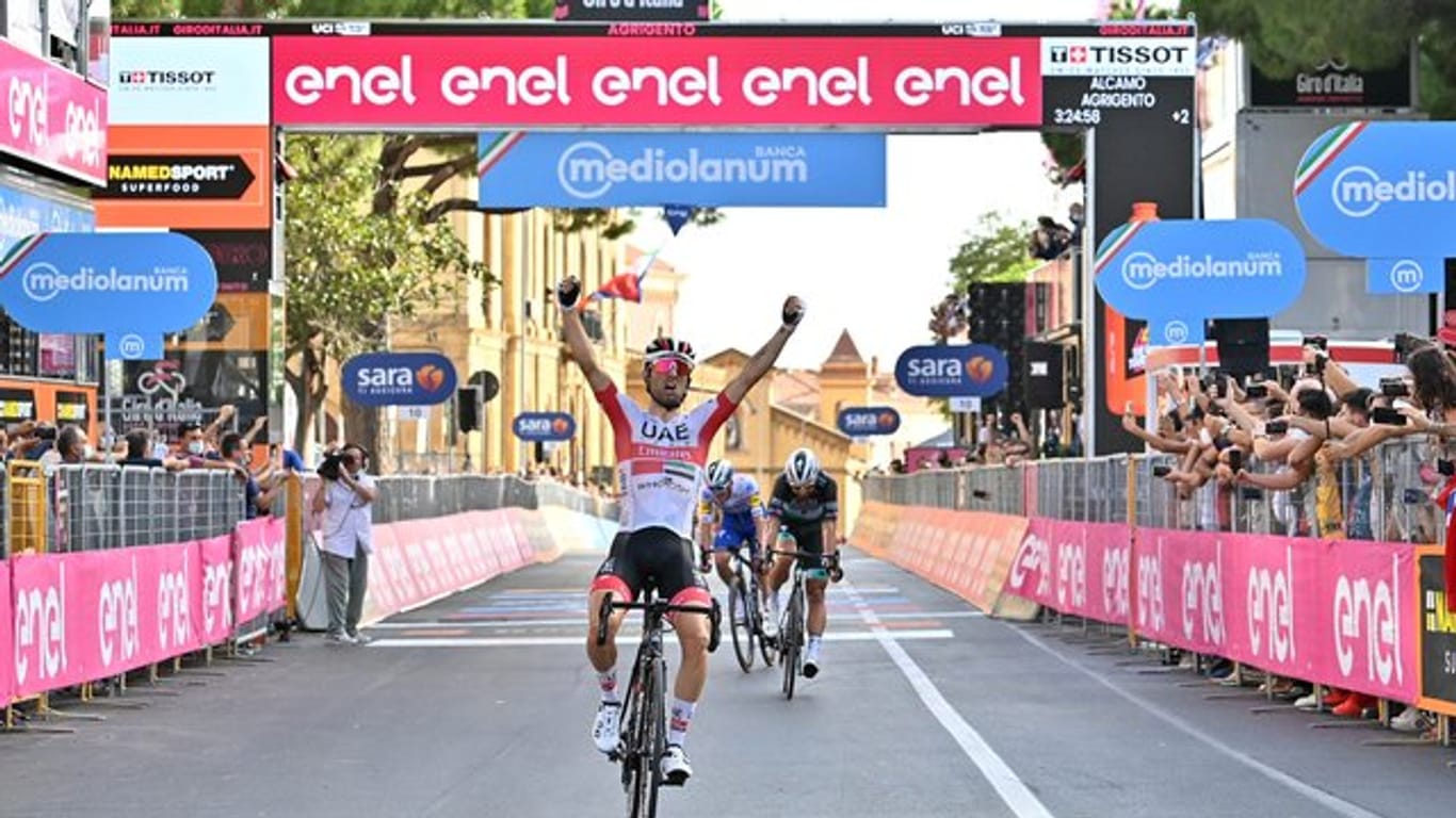 Diego Ulissi hat die zweite Giro-Etappe gewonnen.