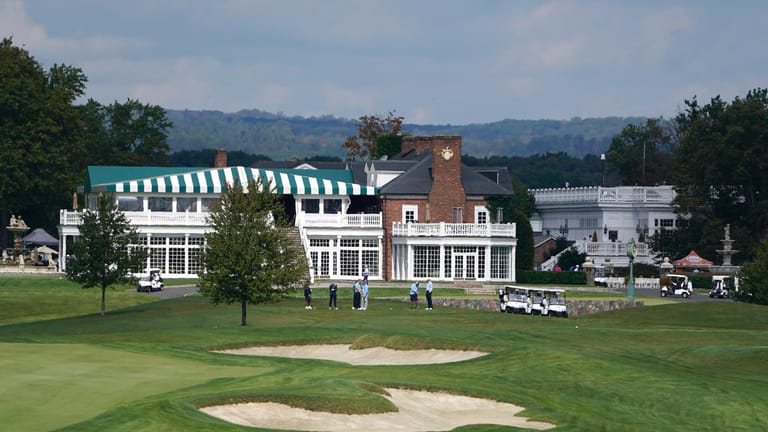 Der "Trump National Golf Club" in Bedminster, New Jersey: Hier hatte sich Donald Trump noch am Donnerstag mit rund 100 Unterstützern getroffen.