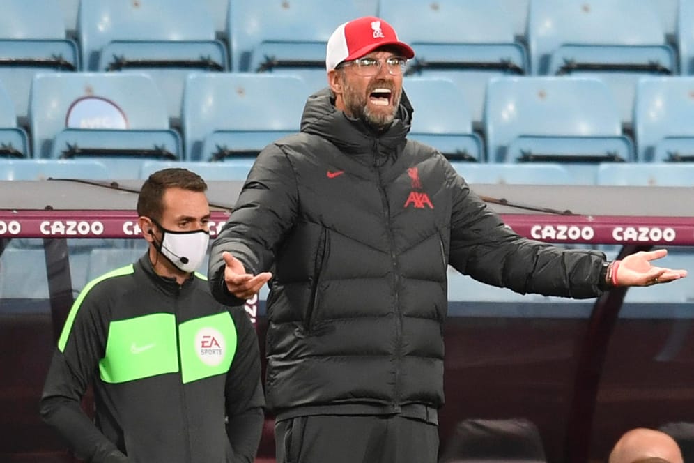 Jürgen Klopp: Liverpools Trainer war not amused.