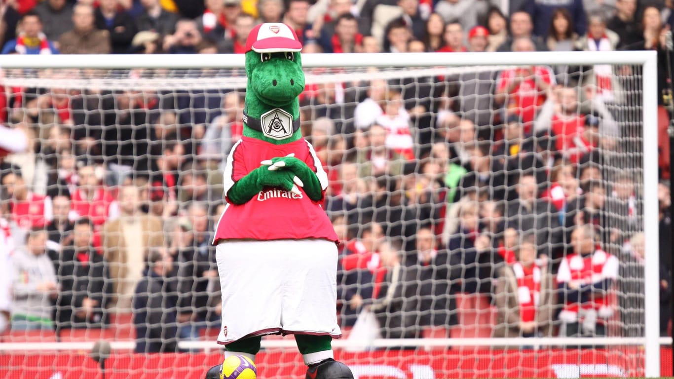 Gunnersaurus: Das beliebte Maskottchen von Arsenal London muss gehen.