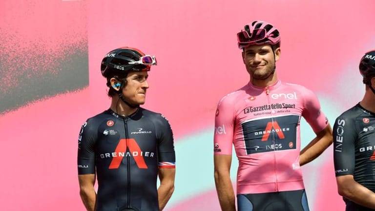 Geraint Thomas hat auf der dritten Etappe des Giro d'Italia viel Zeit eingebüßt.