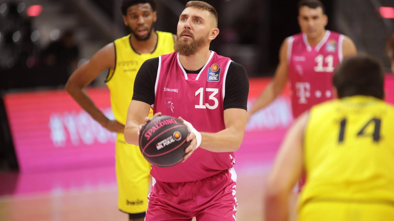 Deividas Gailius von den Telekom Baskets Bonn: Er traf drei von drei Dreipunktewürfen.