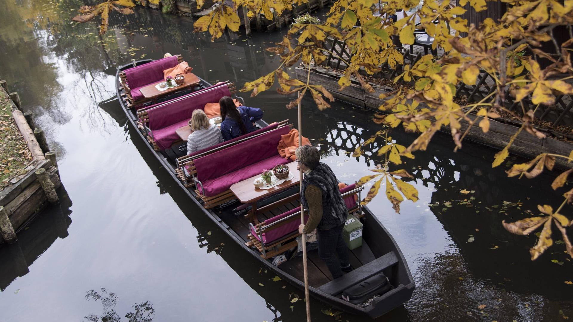 Ein Spreewaldkahn bei Lehde im Spreewald: Die Region lässt sich besonders gut per Boot erkunden.