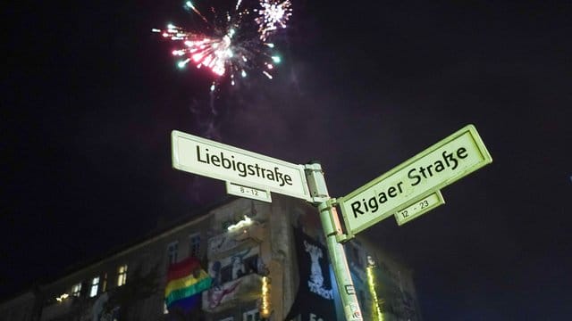 Feuerwerk in der Liebigstraße