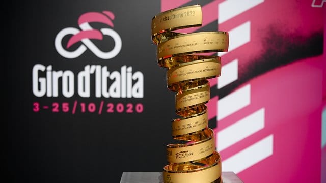 Die Trophäe des Giro d’Italia.