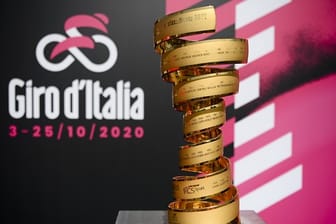 Die Trophäe des Giro d’Italia.