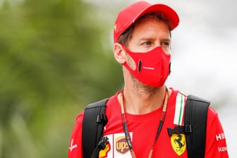 Sebastian Vettel im Ferrari-Rot: Ab der kommenden Saison fährt der viermalige Weltmeister für das kommende Aston-Martin-Team.