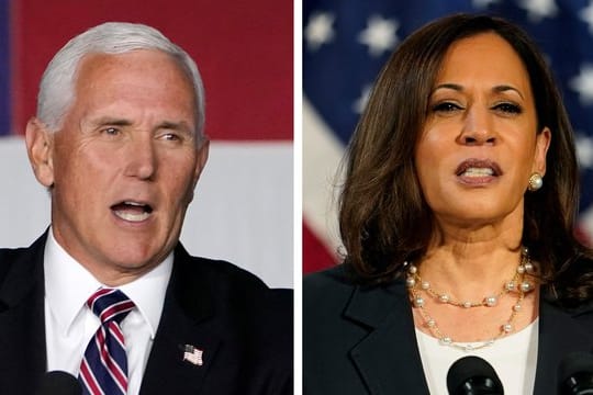 Mike Pence und Kamala Harris treffen in einem TV-Duell aufeinander.
