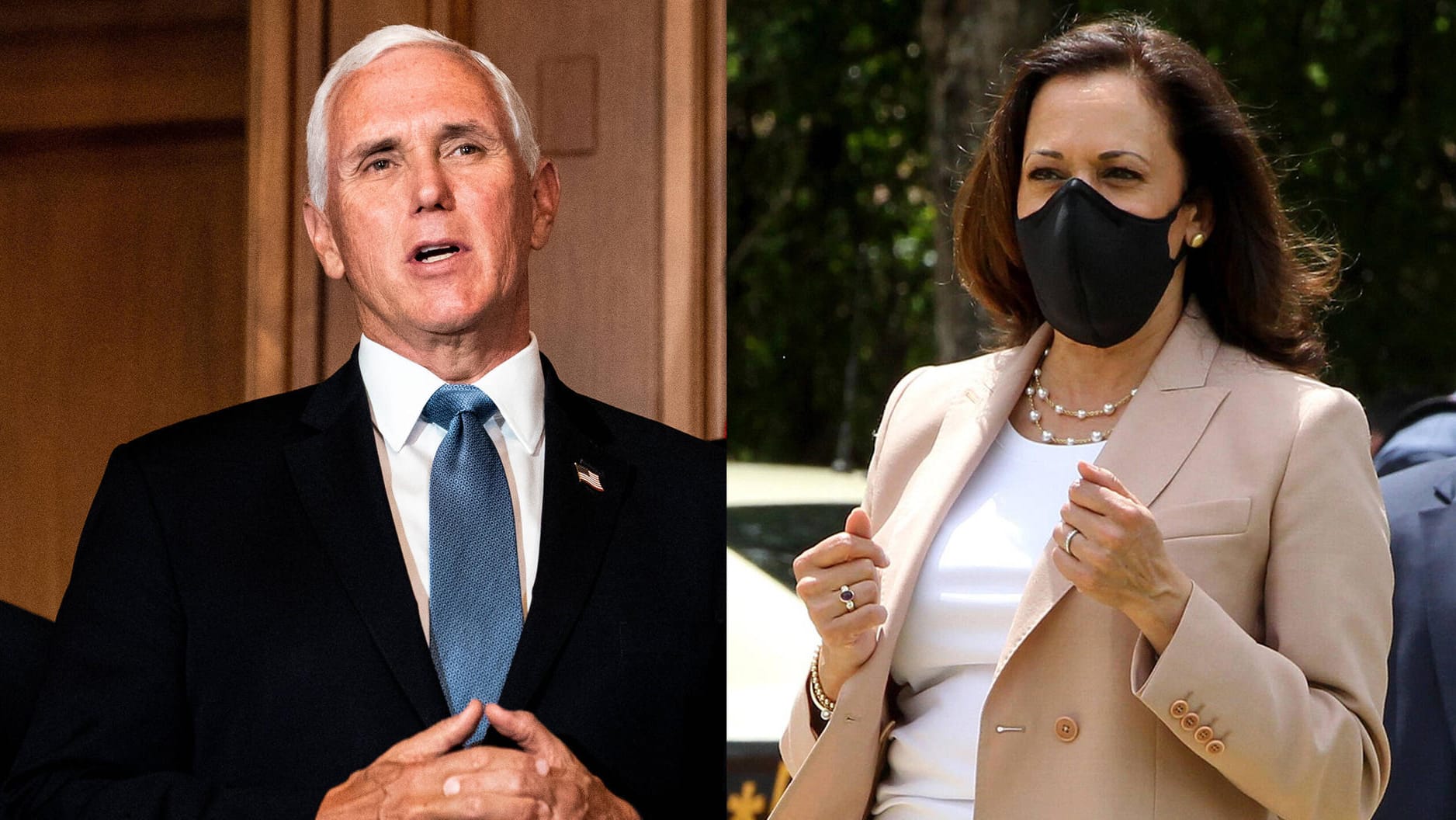 Mike Pence und Kamala Harris