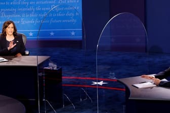 Kamala Harris und Mike Pence: Die beiden Vizekandidaten haben sich Fragen zu Wahlkampfthemen im TV gestellt.