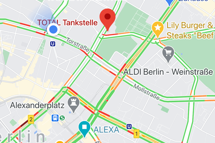 Google Maps auf dem Smartphone: Jetzt kann man schnell sehen, wo man günstig tankt