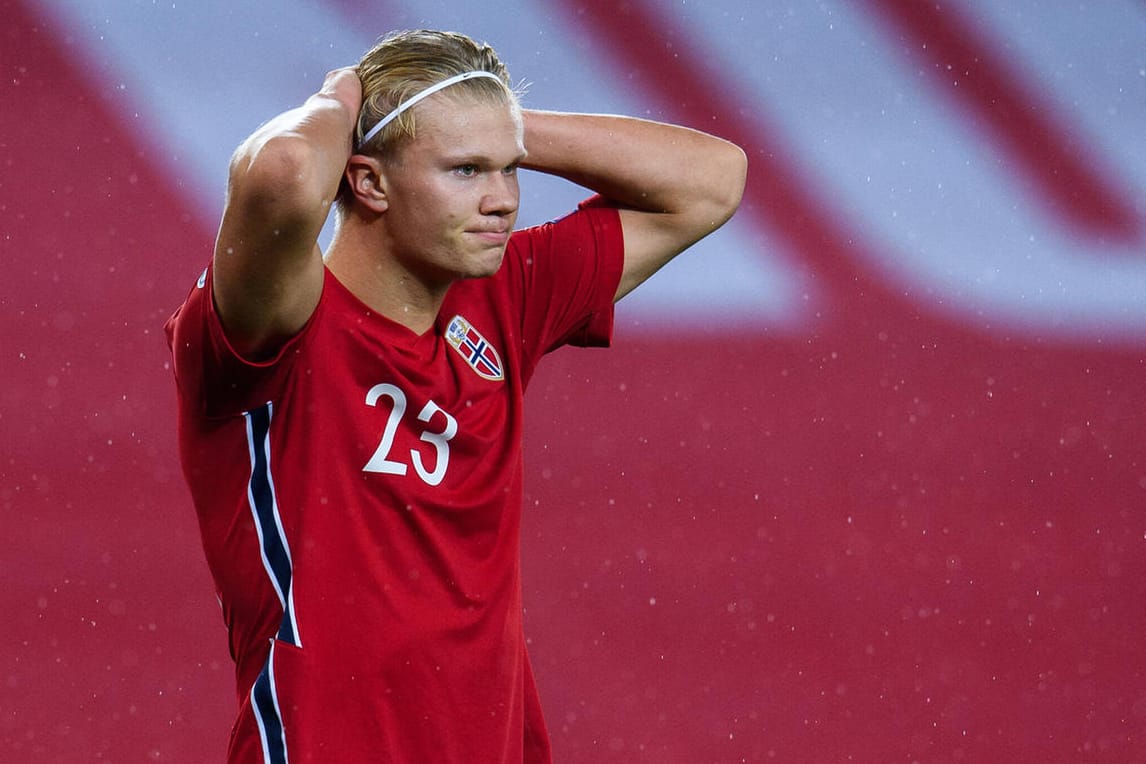 Erling Haaland: Der norwegische Torjäger ist enttäuscht nach der verpassten Qualifikation zur EM.