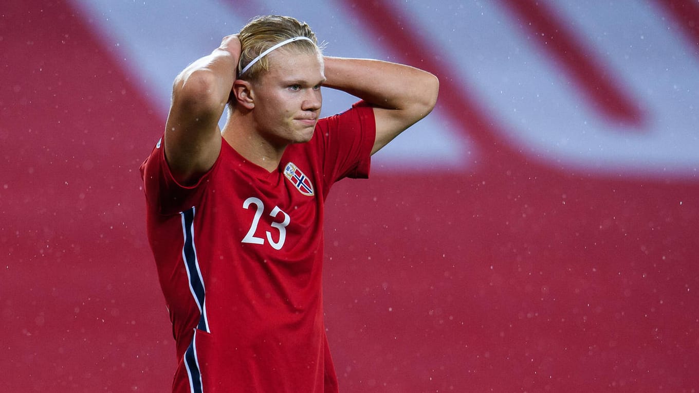 Erling Haaland: Der norwegische Torjäger ist enttäuscht nach der verpassten Qualifikation zur EM.