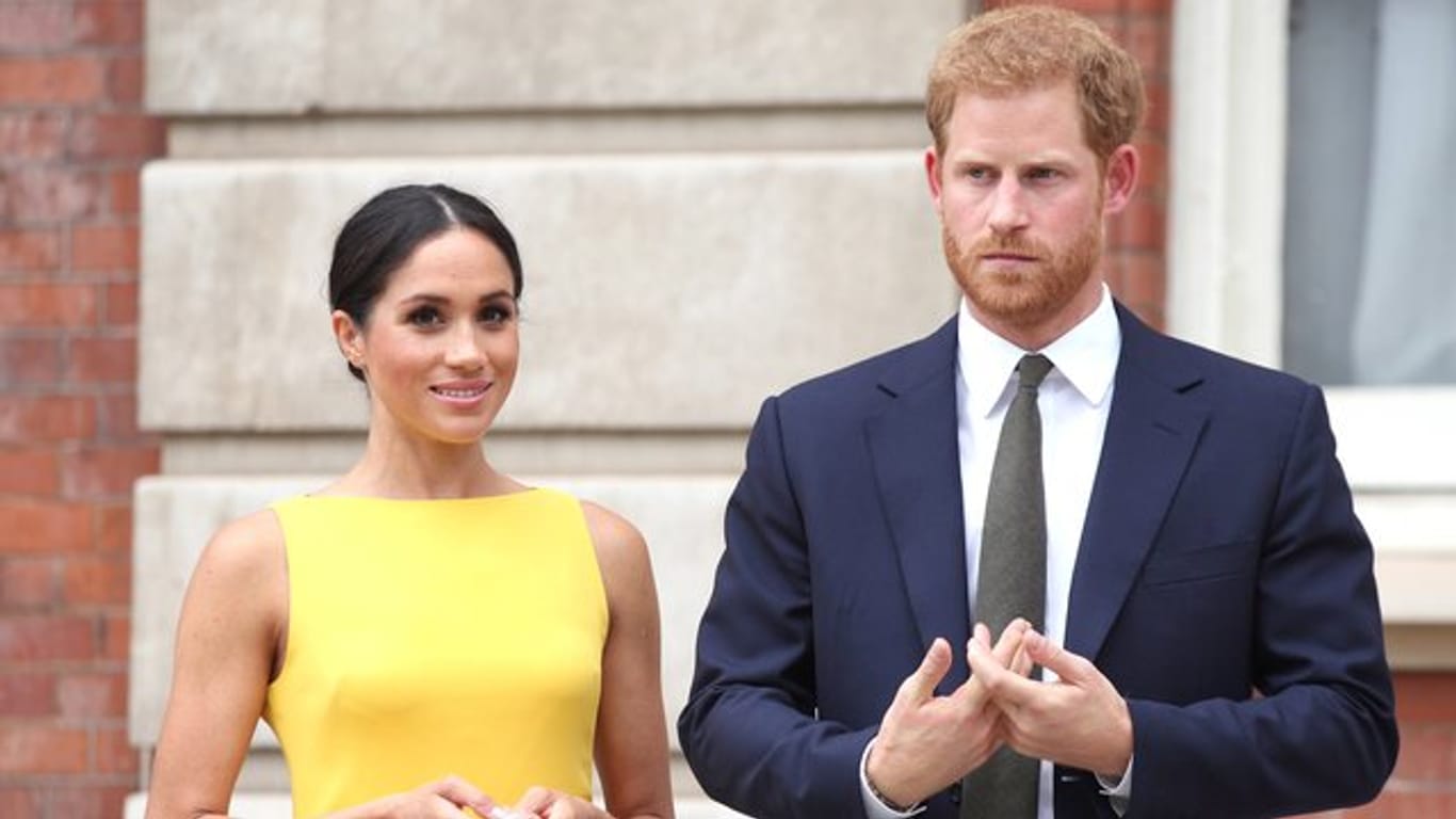 Prinz Harry und Meghan 2018 in London.