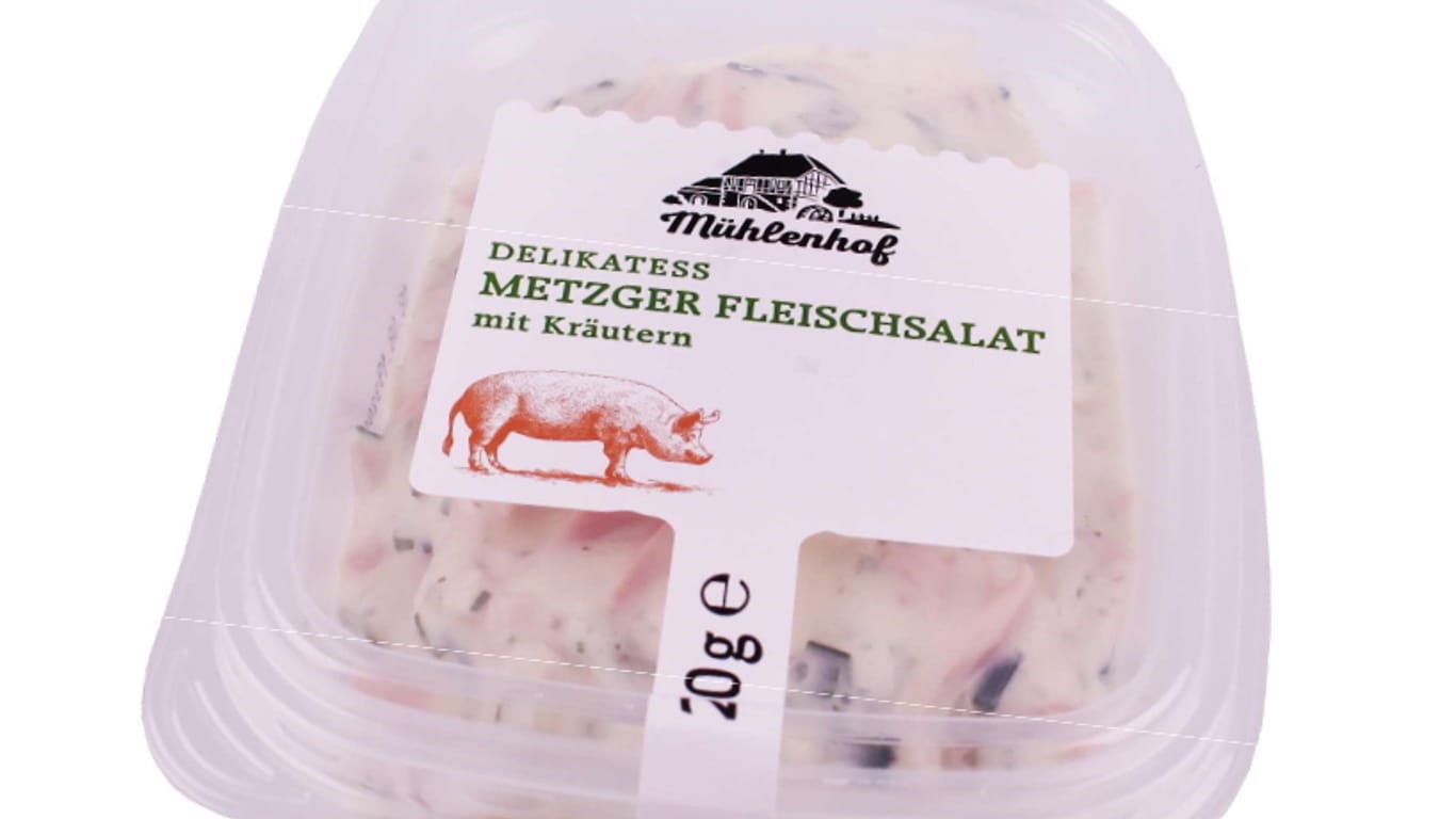 "Mühlenhof Delikatess Kräuterfleischsalat": Dieses Produkt wird derzeit zurückgerufen.