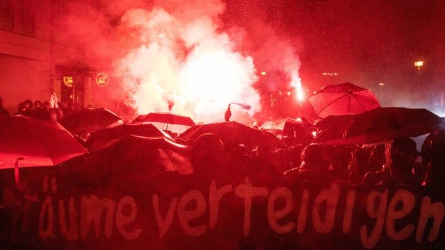 Demonstration nach Räumung von "Liebig 34"