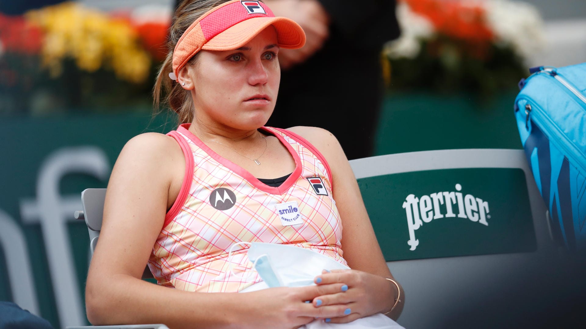 Nach der Finalniederlage sichtlich angefasst: Die unterlegene US-Amerikanerin Sofia Kenin.