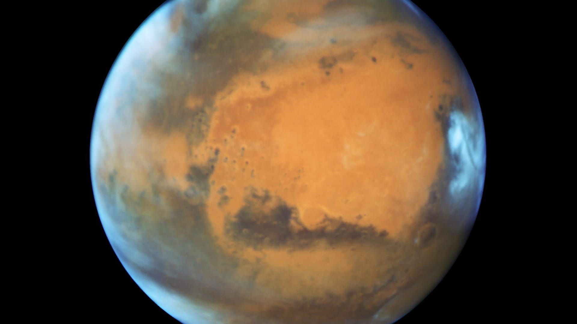 Planet Mars: Er kann dieser Tage mit bloßem Auge am Nachthimmel beobachtet werden.