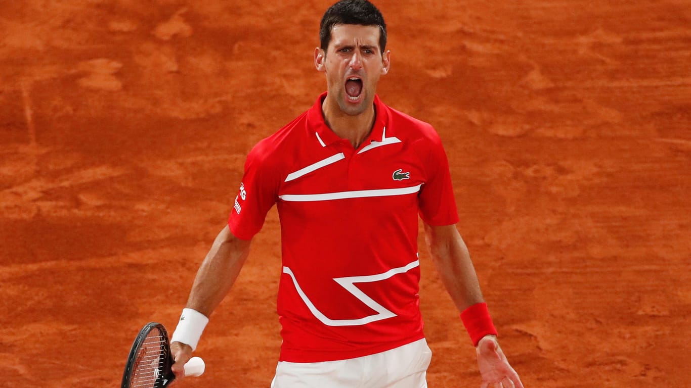 Emotional: Novak Djokovic im Finale gegen Rafael Nadal.
