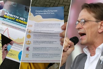 Flyer von Bodo Schiffmann: Der Arzt mit Schwindelambulanz in Sinsheim ist verantwortlich für Flugblätter, die das Coronavirus als harmlos erscheinen lassen. Tausende Freiwillige verteilen sie.