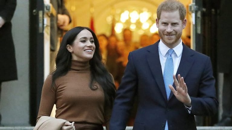 Der britische Prinzen Harry und seine Frau, Herzogin Meghan Angang Januar in London.