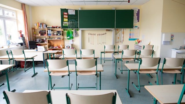 Klassenraum in einer Grundschule in Lemwerder.