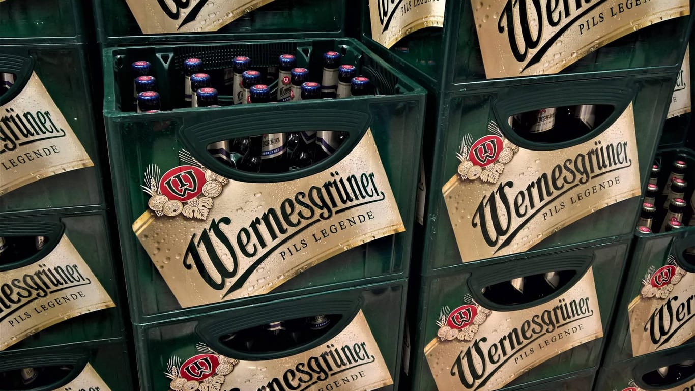 Bier von Wernesgrüner: Die ostdeutsche Marke wird ins Ausland verkauft.